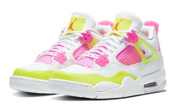Pánské Basketbalové Boty Nike Air Jordan 4 Retro Gs Bílý Lemon