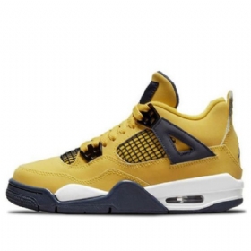 Pánské Basketbalové Boty Nike Air Jordan 4 Retro Gs Žluté
