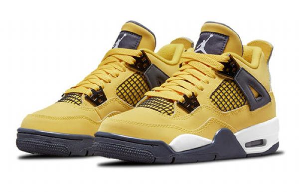 Pánské Basketbalové Boty Nike Air Jordan 4 Retro Gs Žluté