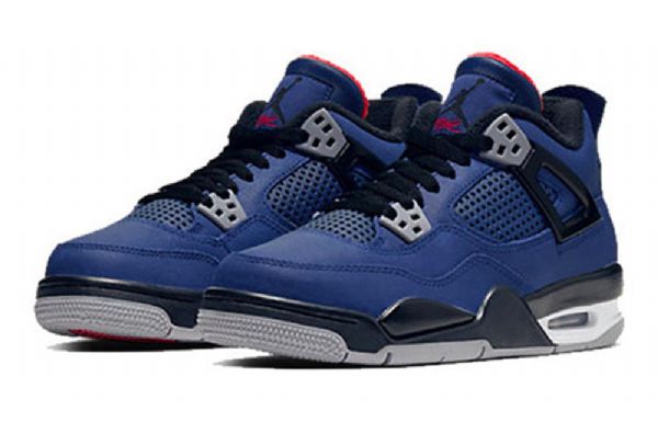 Pánské Basketbalové Boty Nike Air Jordan 4 Retro Wntr Gs Modré