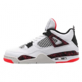 Pánské Boty Nike Air Jordan 4 Hot Lava Bílý Červený