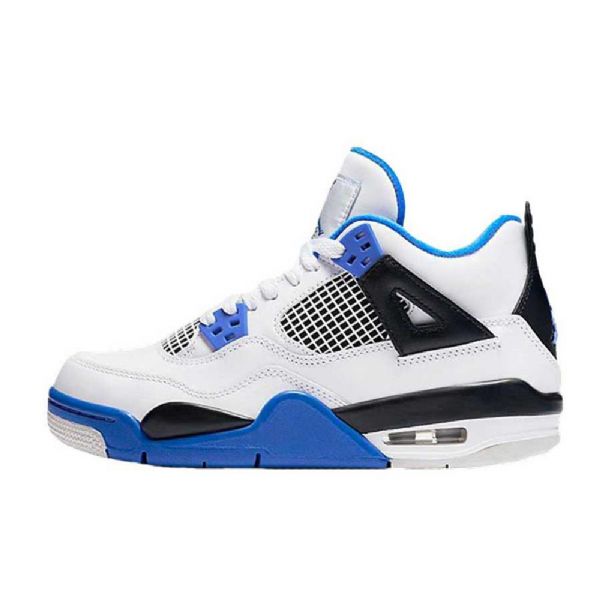 Pánské Boty Nike Air Jordan 4 Motorsports Bílý Modrý