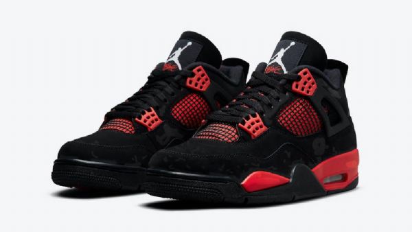 Pánské Boty Nike Air Jordan 4 Thunder Černá Červený