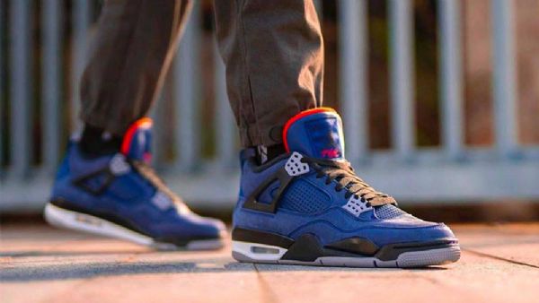 Pánské Boty Nike Air Jordan 4 Winter Loyal Modrý