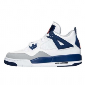 Pánské Boty Nike Air Jordan 4gs Bílá Modrá