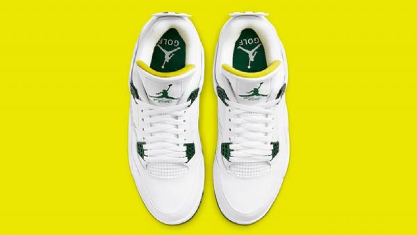Pánské Golfové Boty Nike Air Jordan 4 Zelená Bílý