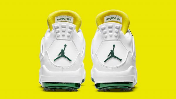Pánské Golfové Boty Nike Air Jordan 4 Zelená Bílý