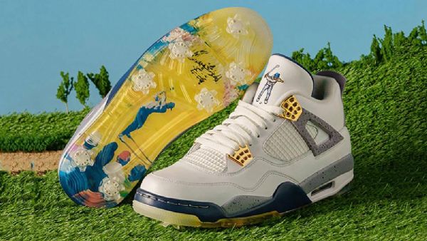 Pánské Golfové Boty Nike Eastside Golf Air Jordan 4 Bílé