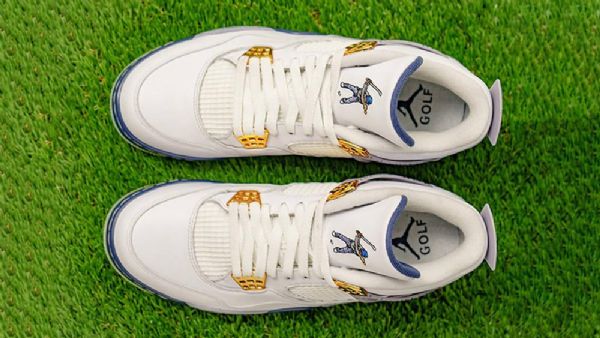 Pánské Golfové Boty Nike Eastside Golf Air Jordan 4 Bílé
