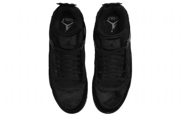 Pánské Golfové Sportovní Boty Nike Air Jordan 4 Černé