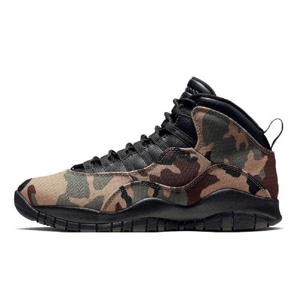 Boty Nike Air Jordan 10 Woodland Pro Muže Camouflage Černá