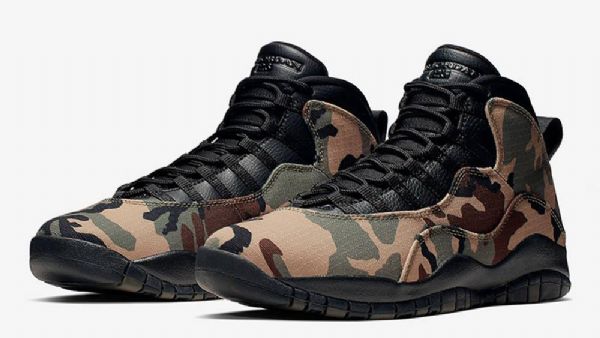 Boty Nike Air Jordan 10 Woodland Pro Muže Camouflage Černá