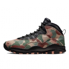 Nike Air Jordan 10 Desert Boty Pro Muže Camouflage Černá