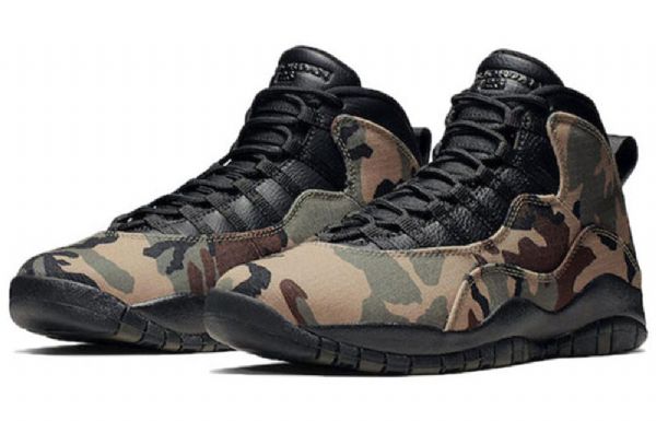 Nike Air Jordan 10 Retro Basketbalové Boty Pro Muže Camouflage