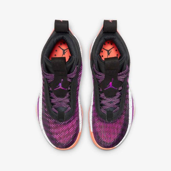 Dětské Basketbalové Boty Nike Air Jordan Xxxvi Černá Bílý Mango