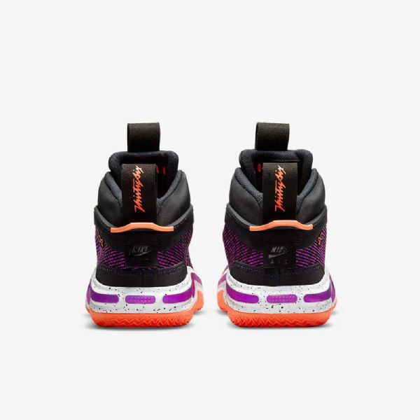 Dětské Basketbalové Boty Nike Air Jordan Xxxvi Černá Bílý Mango