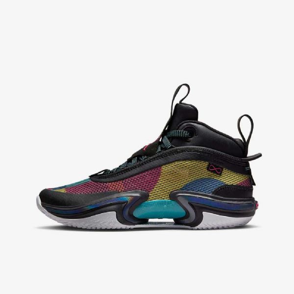 Dětské Basketbalové Boty Nike Air Jordan Xxxvi Černorůžové