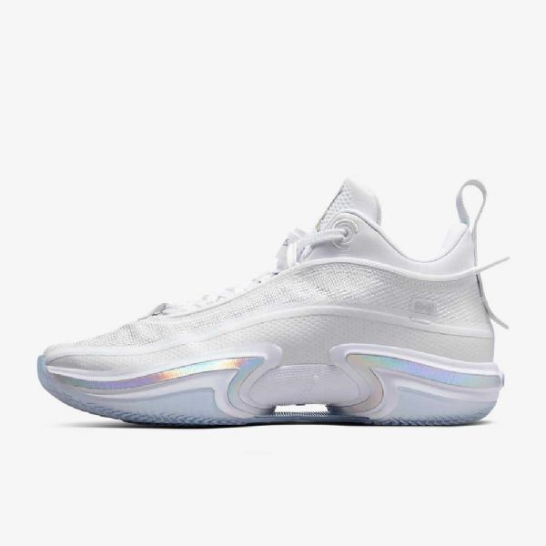 Nízké Pánské Basketbalové Boty Nike Air Jordan Xxxvi Bílý Stříbrný