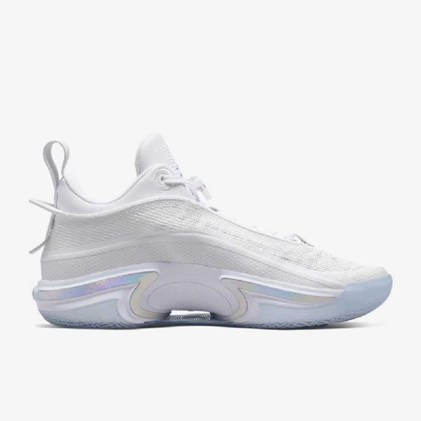 Nízké Pánské Basketbalové Boty Nike Air Jordan Xxxvi Bílý Stříbrný