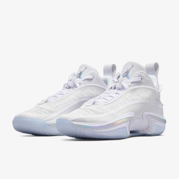 Nízké Pánské Basketbalové Boty Nike Air Jordan Xxxvi Bílý Stříbrný