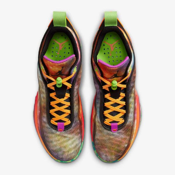 Nízké Pánské Basketbalové Boty Nike Air Jordan Xxxvi Pe Černo-zelené