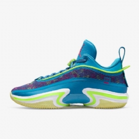 Pánské Basketbalové Boty Nike Air Jordan Xxxvi Luka Pf Modrá Fialová Růžová Zelená