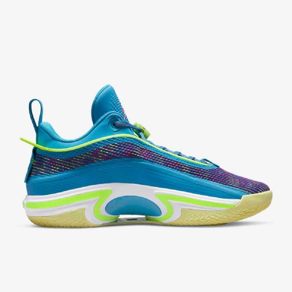 Pánské Basketbalové Boty Nike Air Jordan Xxxvi Luka Pf Modrá Fialová Růžová Zelená