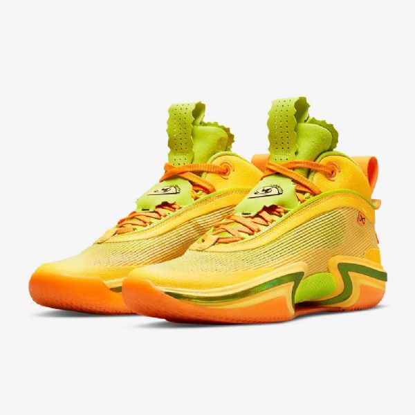 Pánské Basketbalové Boty Nike Air Jordan Xxxvi Taco Jay Žlutá Zelená Černá