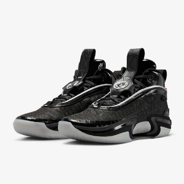 Pánské Basketbalové Boty Nike Air Jordan Xxxvi Tatum Černá Šedá Červený Stříbrný
