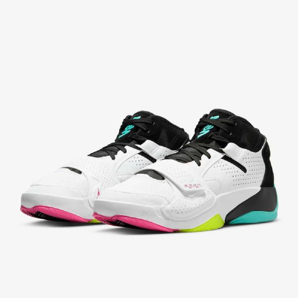 Pánské Basketbalové Boty Nike Air Jordan Zion 2 Bílá Černá Tyrkysová