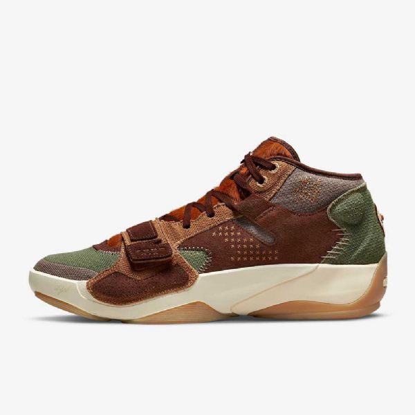 Pánské Basketbalové Boty Nike Air Jordan Zion 2 Hnědozelené
