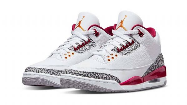 Boty Nike Air Jordan 3 Cardinal Pro Muže Bílo Červené