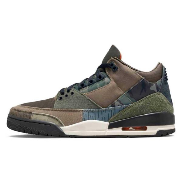 Boty Nike Air Jordan 3 Pro Muže Camouflage Zelená Hnědý