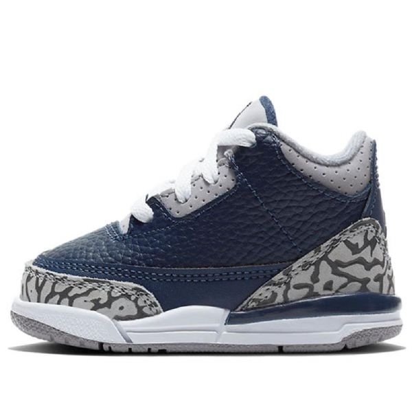 Boty Nike Air Jordan 3 Retro Td Pro Děti Tmavě Modrá Modrý