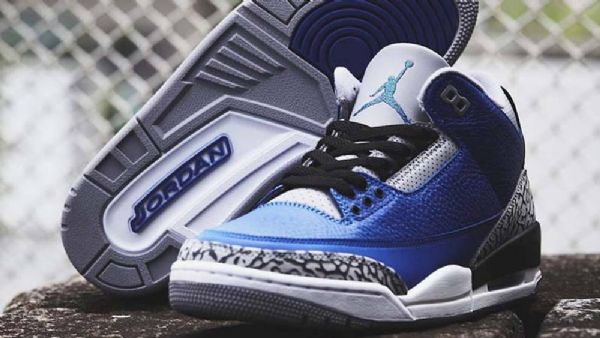 Boty Nike Air Jordan 3 Varsity Royal Pro Muže Modrošedá