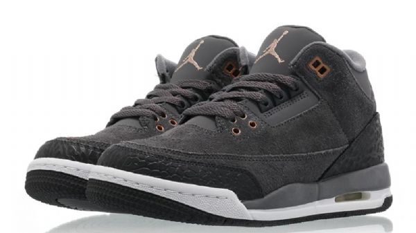 Nike Air Jordan 3 Anthracite Bronze Gg Boty Pro Muže Šedé