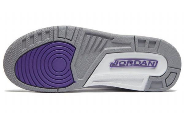 Nike Air Jordan 3 Retro Basketbalové Boty Pro Muže Černá Bílá Fialová