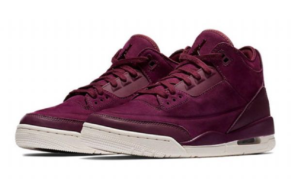Nike Air Jordan 3 Retro Basketbalové Boty Pro Ženy Burgundsko