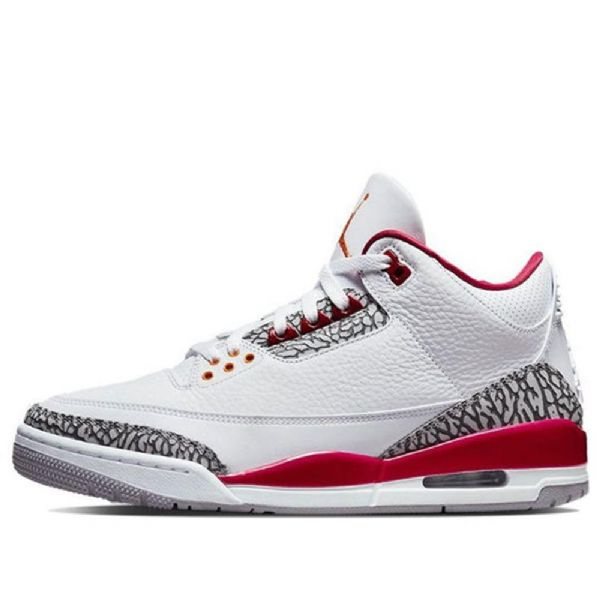 Nike Air Jordan 3 Retro Cardinal Basketbalové Boty Pro Muže Bílo Červené