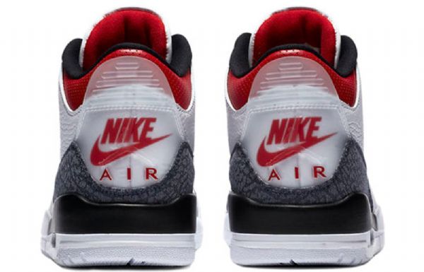 Nike Air Jordan 3 Retro Denim Se Basketbalové Boty Pro Muže Červené