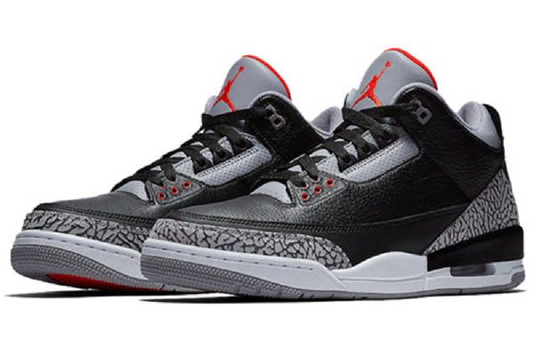 Nike Air Jordan 3 Retro Og Basketbalové Boty Pro Muže Černé