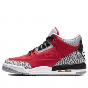 Nike Air Jordan 3 Retro Se Gs Basketbalové Boty Pro Muže Červený Šedá