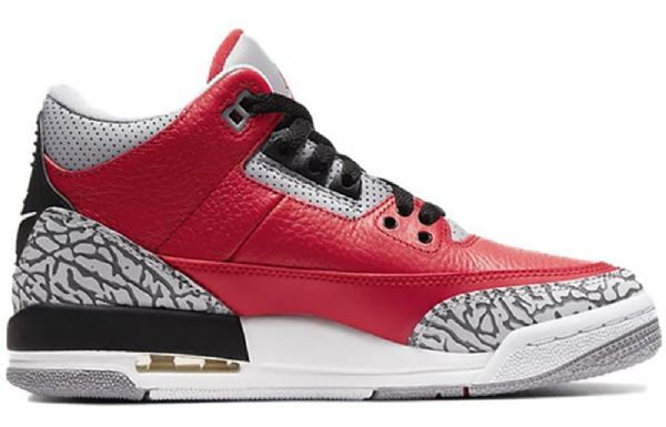 Nike Air Jordan 3 Retro Se Gs Basketbalové Boty Pro Muže Červený Šedá