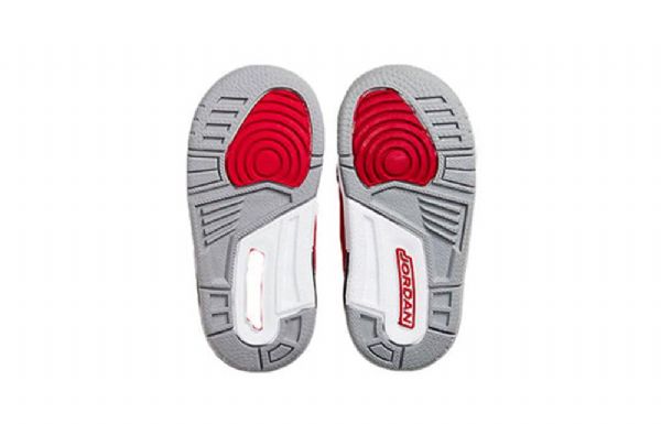 Nike Air Jordan 3 Retro Se Td Basketbalové Boty Pro Děti Červený Šedá
