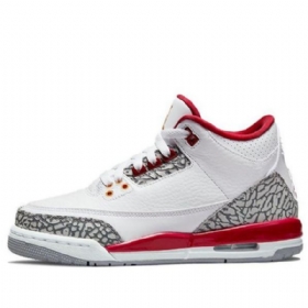 Pánské Basketbalové Boty Nike Air Jordan 3 Retro Gs Bílo Červené