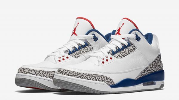 Pánské Boty Nike Air Jordan 3 True Bílý Modrý