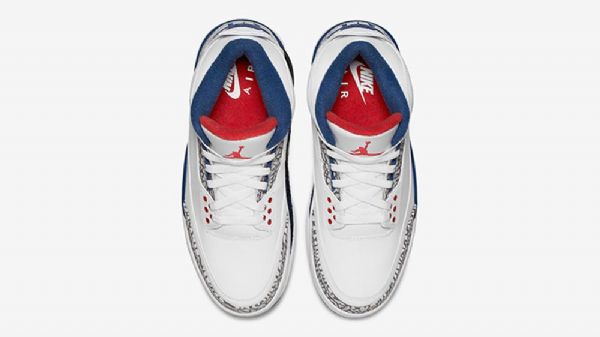Pánské Boty Nike Air Jordan 3 True Bílý Modrý