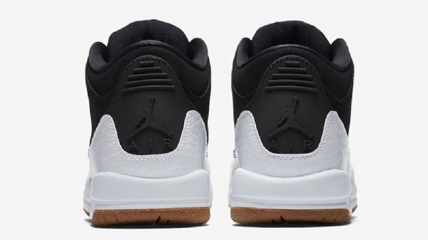 Pánské Boty Nike Air Jordan 3gs Černá Bílý