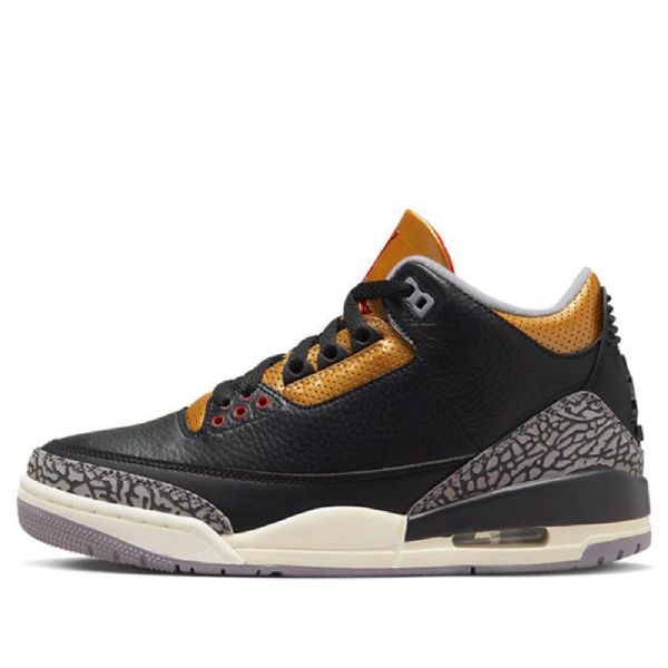Retro Basketbalové Boty Nike Air Jordan 3 Pro Ženy Černé Zlato
