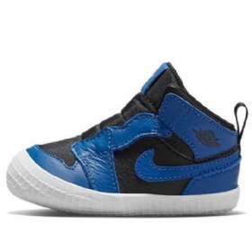 Boty Nike Air Jordan 1 Crib Bootie Pro Děti Tmavě Modré